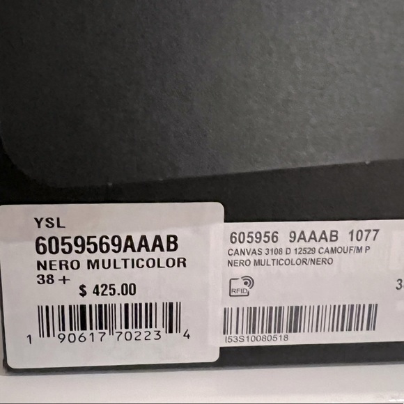 SAINT LAURENT EMBROIDERED ESPADRILLES IN LEOPARD PRINT CANVAS - Picture 9 of 14